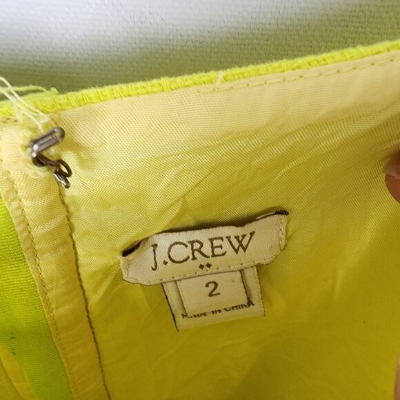 J. Crew Basket Weave Shift Dress With Pockets 2 - Picture 5 of 7